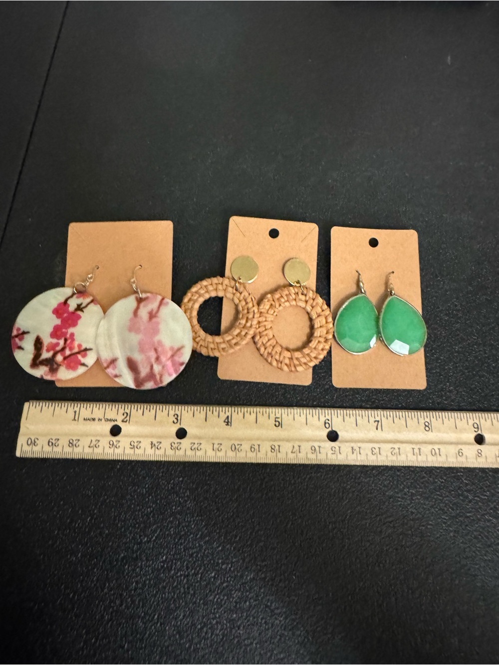 Set of Three Earring Pairs - Women Jewelry